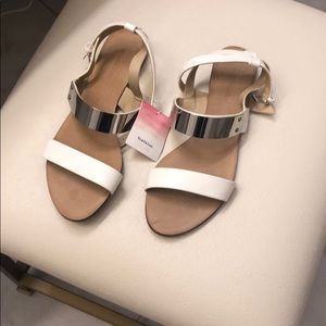 White sandals